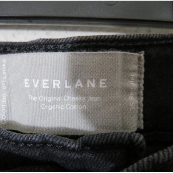 Everlane size 35 Black Skinny Jeans High Rise Denim - Picture 2 of 4
